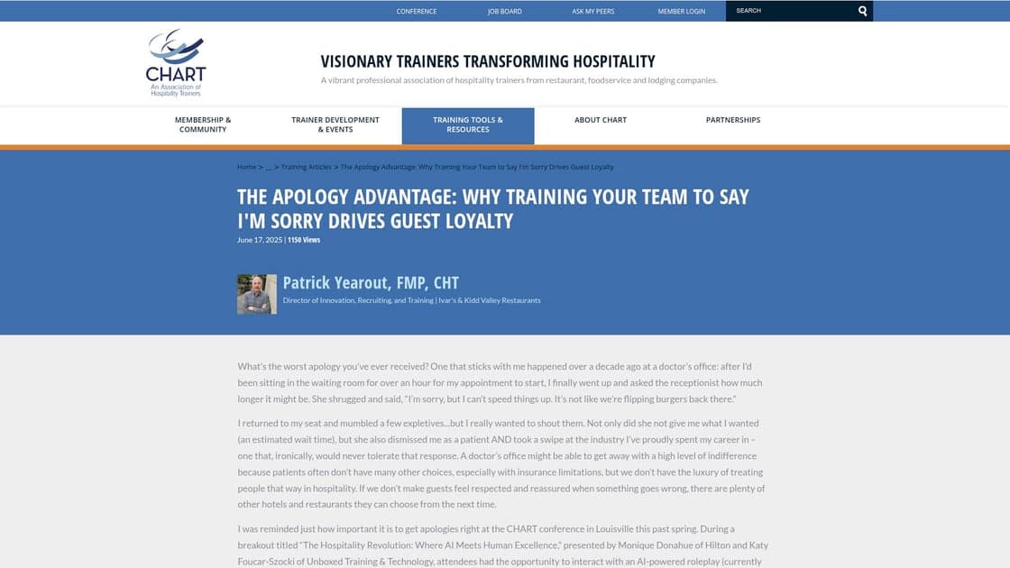Customer service team training on apology techniques