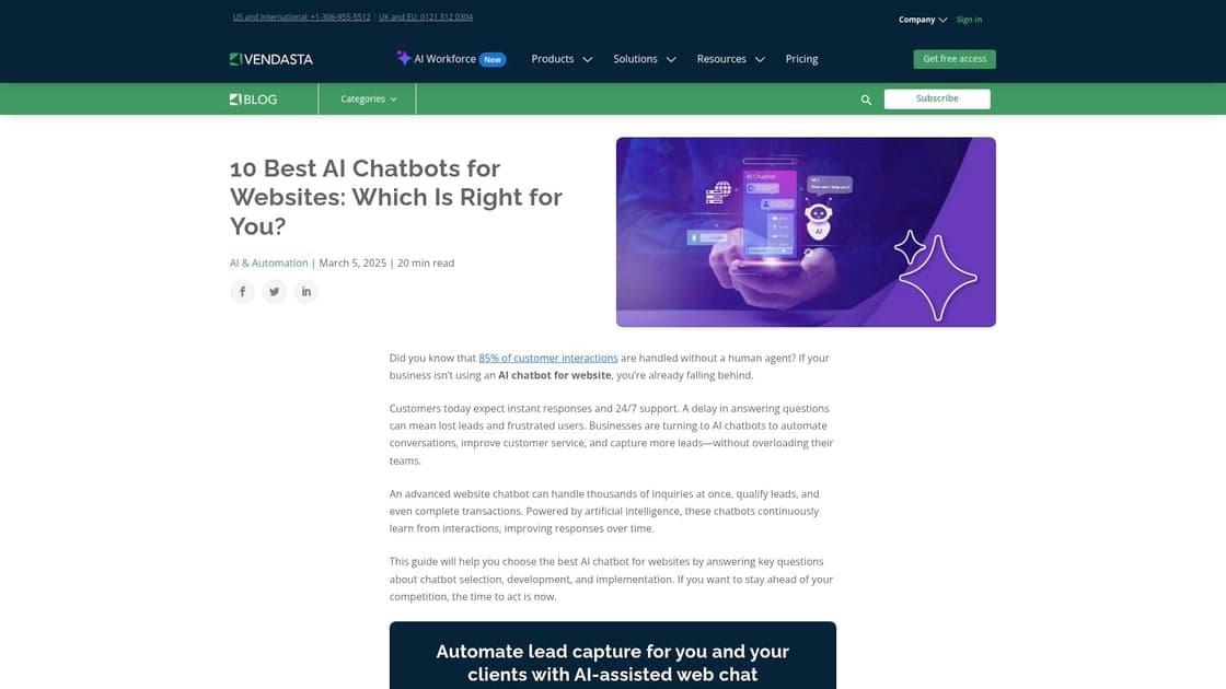 AI Chatbot for Website