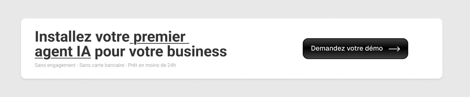 Installez votre premier agent IA pour votre business